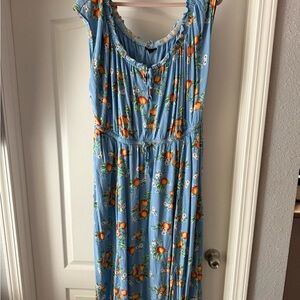 Torrid Light Blue Smocked Dress